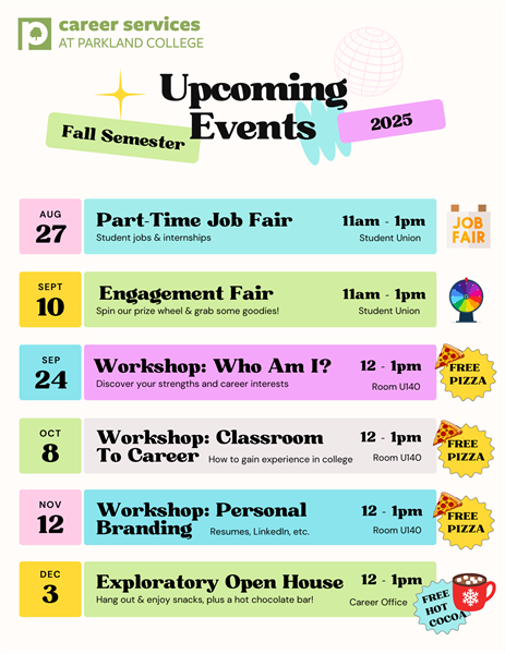 Explore, Grow, and Get Career-Ready: Join Our Fall Workshops!