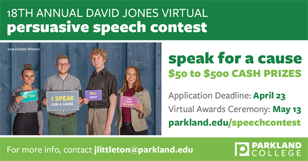 David M. Jones Persuasive Speech Contest Winners Announced