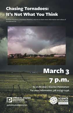 Chasing Tornadoes Topic of March Kaler Science Lecture