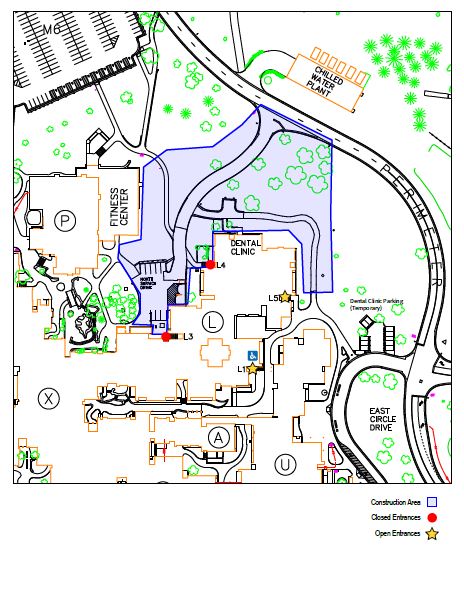 Construction Closures at Parkland College Underway