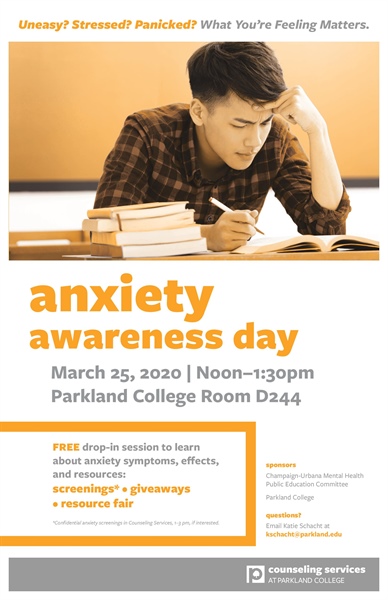 Anxiety Awareness Day, March 25