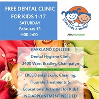 "Give Kids a Smile" Free Dental Clinic at Parkland, Feb. 15