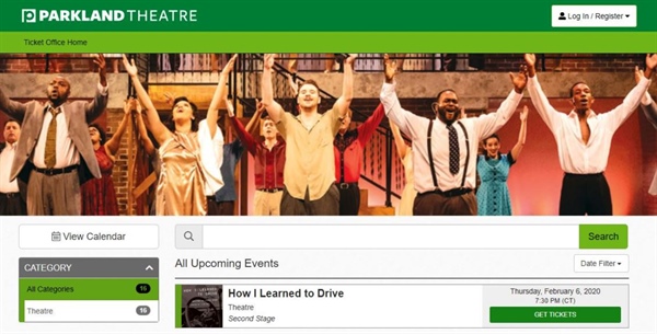Parkland Theatre Tickets Now Available Online