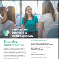 Survivors of Suicide Loss Program Set for Nov. 23