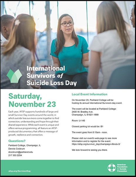 Survivors of Suicide Loss Program Set for Nov. 23