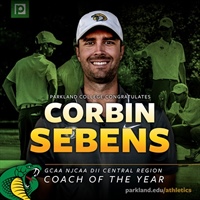 Corbin Sebens Named GCAA Central Region Coach of the Year