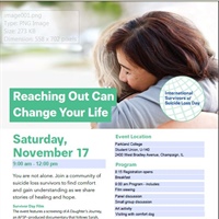 Survivors of Suicide Loss Day Event this Saturday