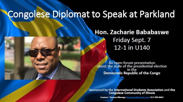 Lecture to Feature Congolese Diplomat