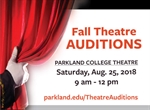 Open Auditions for Parkland Theatre Fall Shows