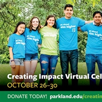 Parkland College Foundation to Host Virtual "Creating Impact" Celebration