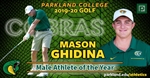 Mason Ghidina Chosen 2019-20 Male Athlete of the Year