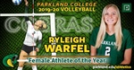 Ryleigh Warfel Named 2019-20 Female Athlete of the Year