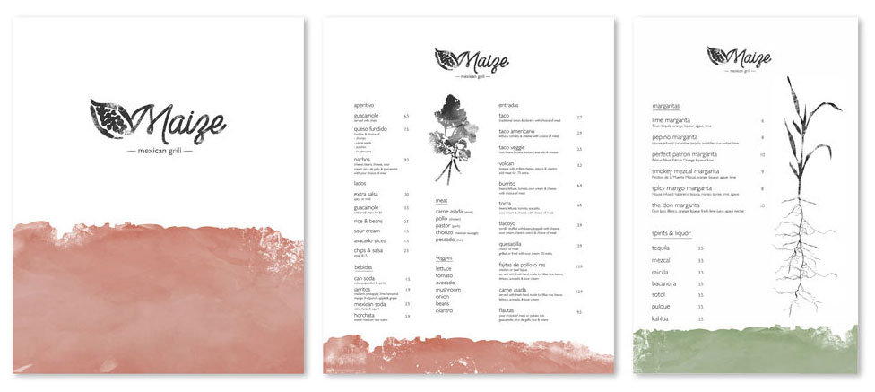 Menu by Brooke Armstrong