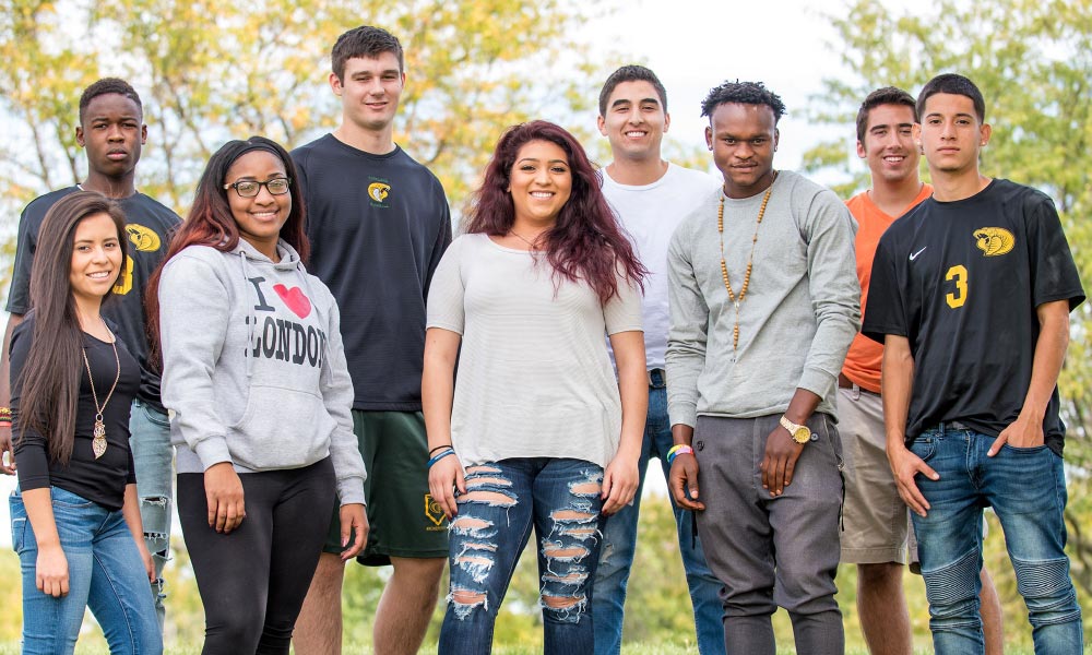 Group of Students Outside