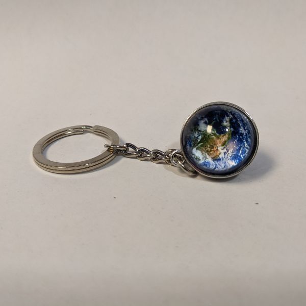 Earth keychain