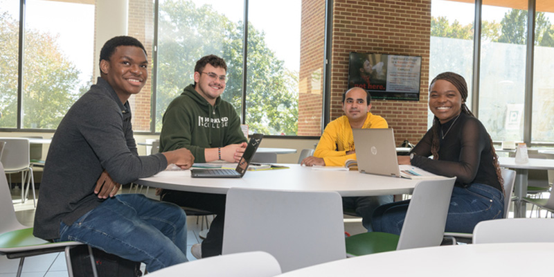 students at computer