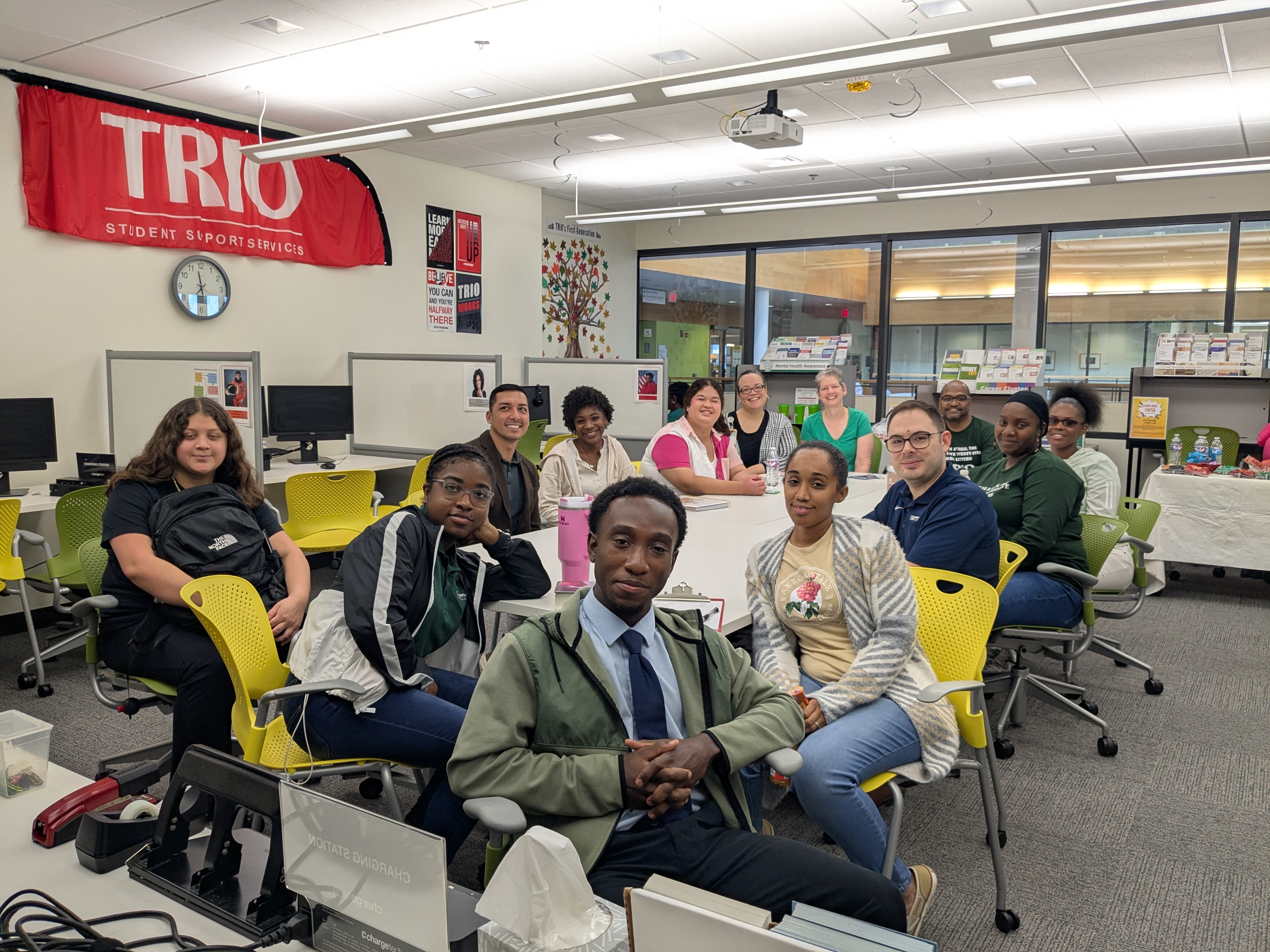 Students, faculty and staff at TRiO Meet & Greet.
