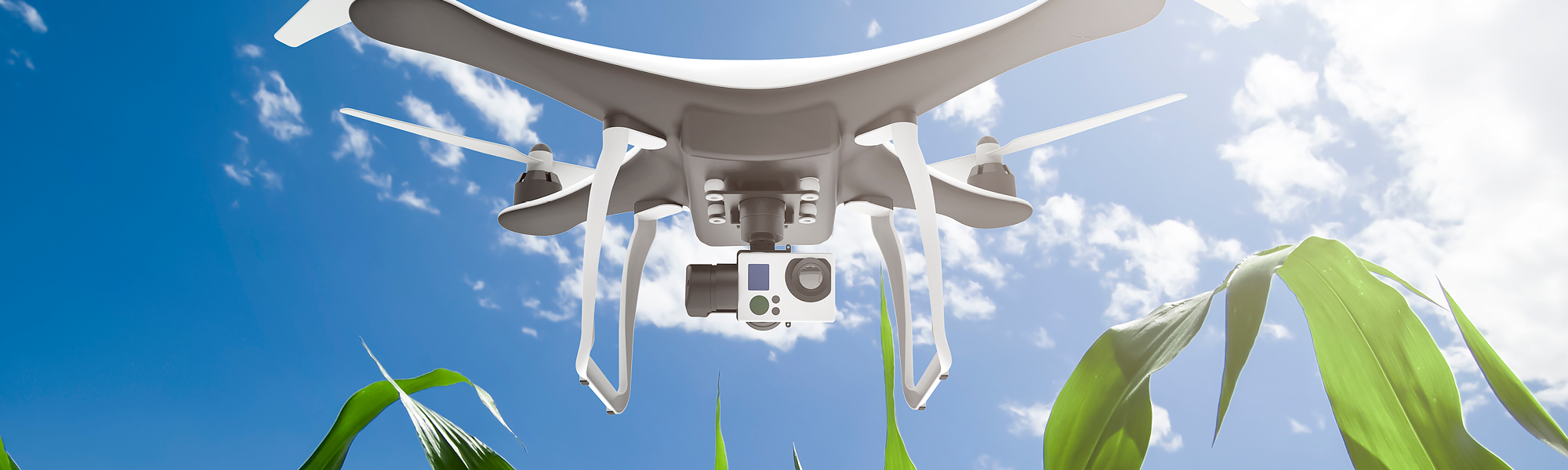 close up of drone in sky