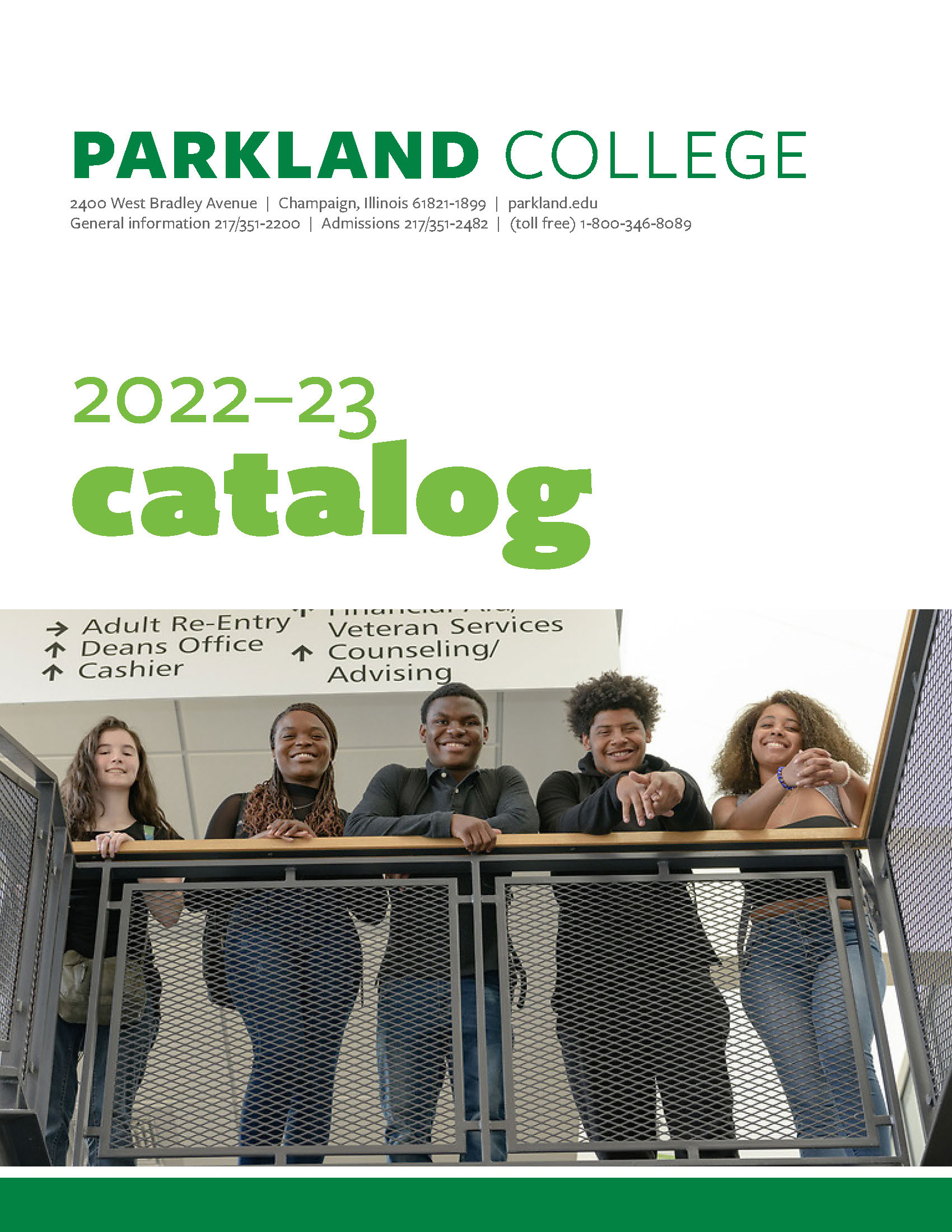 2022-23 Parkland College Catalog Cover