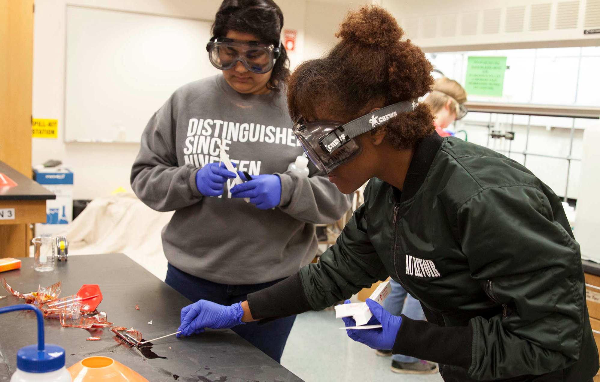 Forensic science students
